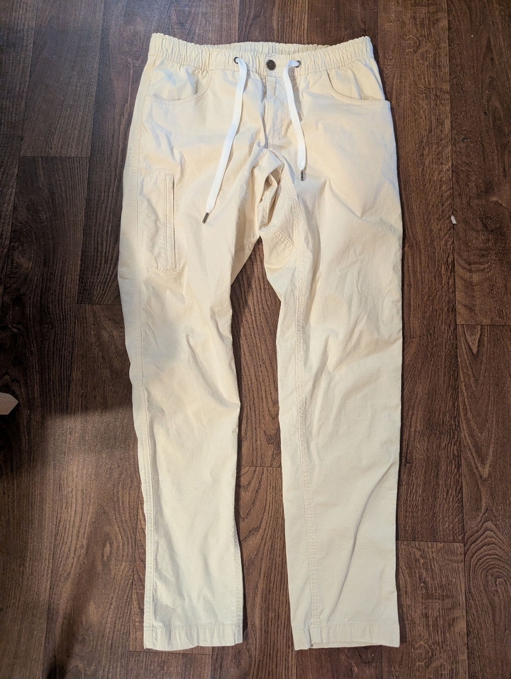 Bylt Pants Men Size M Off White Weekender Rip Stop Straight Stretch Performance